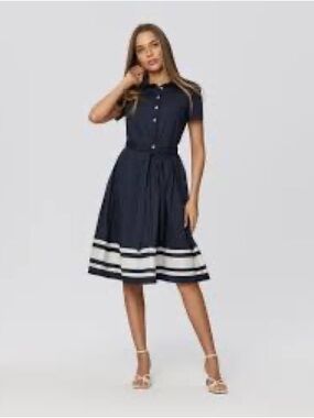 Sweet Miss Women’s Navy Shirtwaist Dress size XL